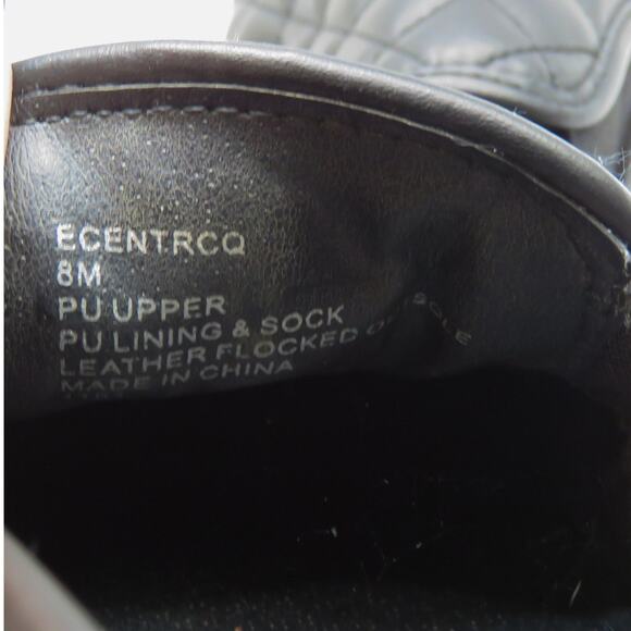 Steve Madden Ecentrcq Black Quilted Leather Sneakers Size 8 Chunky Platform - Picture 11 of 12